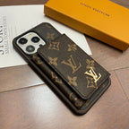 Lv Case Iphone 16 Pro Max Plus 15 14 13 12 Wallet Style
