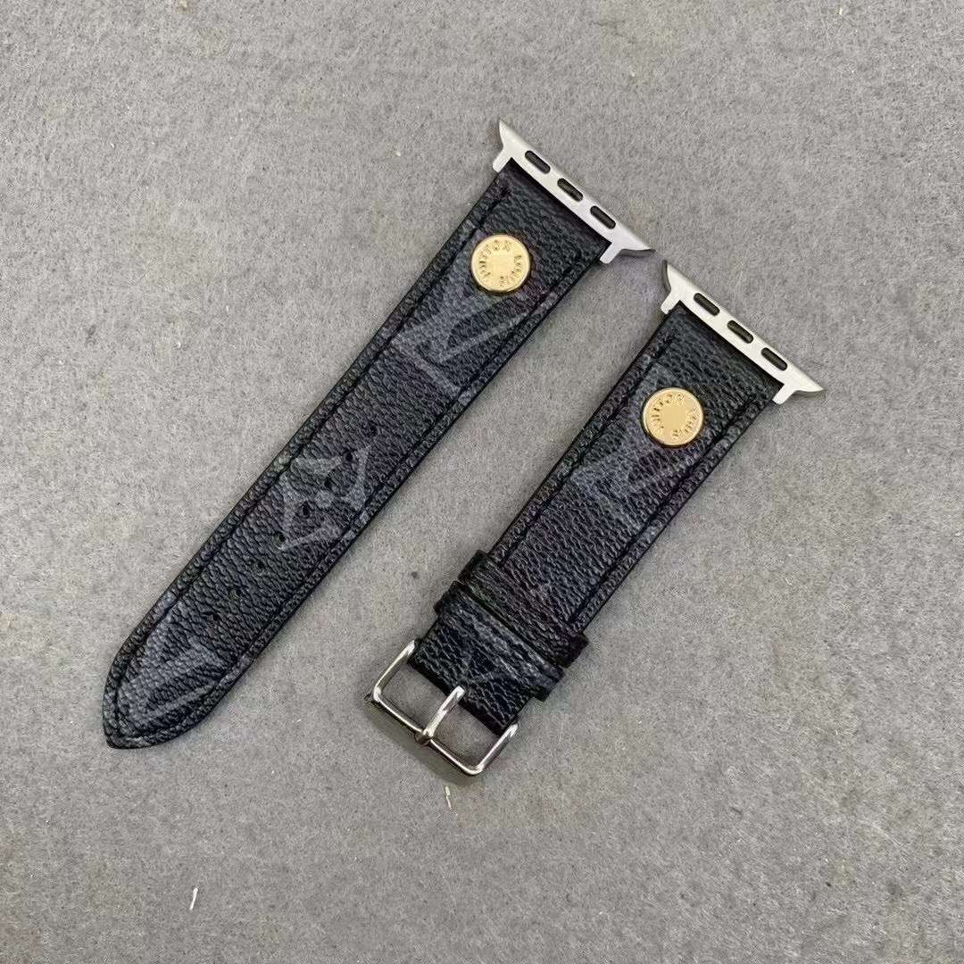 Louis Vuitton Apple Watch Bands Black Monogram