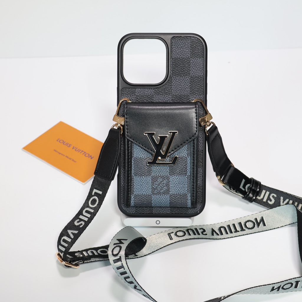Iphone Lv Case Wallet For 12-16 / Pro / Pro Max / Plus / – Crossbody