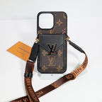 Iphone Lv Case Wallet For 12-16 / Pro / Pro Max / Plus / – Crossbody
