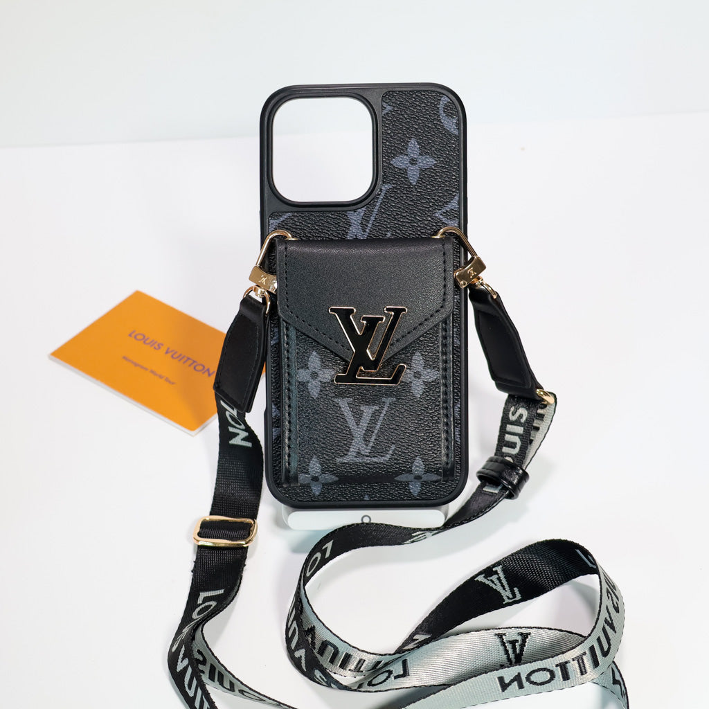 Iphone Lv Case Wallet For 12-16 / Pro / Pro Max / Plus / – Crossbody