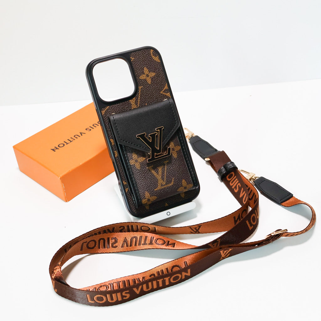 Iphone Lv Case Wallet For 12-16 / Pro / Pro Max / Plus / – Crossbody
