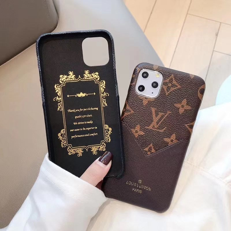 Louis Vuitton Iphone 15 16 Pro Case / Pro Max / Plus / Accent Patched Leather