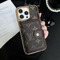 Louis V Phone Case Card Holder Iphone 12 13 14 15 16 Pro Max