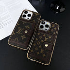 Louis V Phone Case Card Holder Iphone 12 13 14 15 16 Pro Max