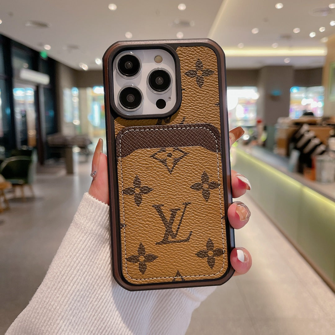 Luxury Phone Case Card Holder Iphone 16 Pro Max Series