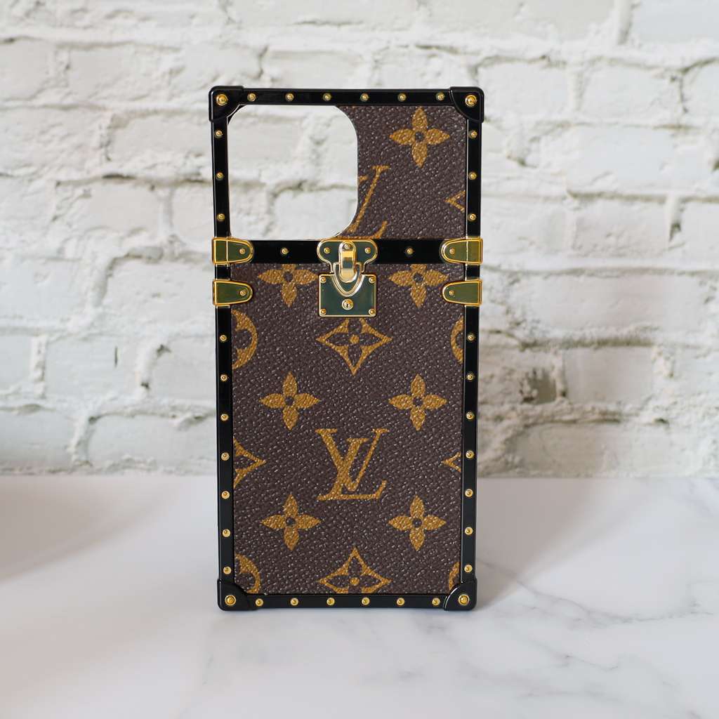 Reverse Monogram Eye Trunk Iphone Case For 11 12 13 14 15 Pro Max Plus Series