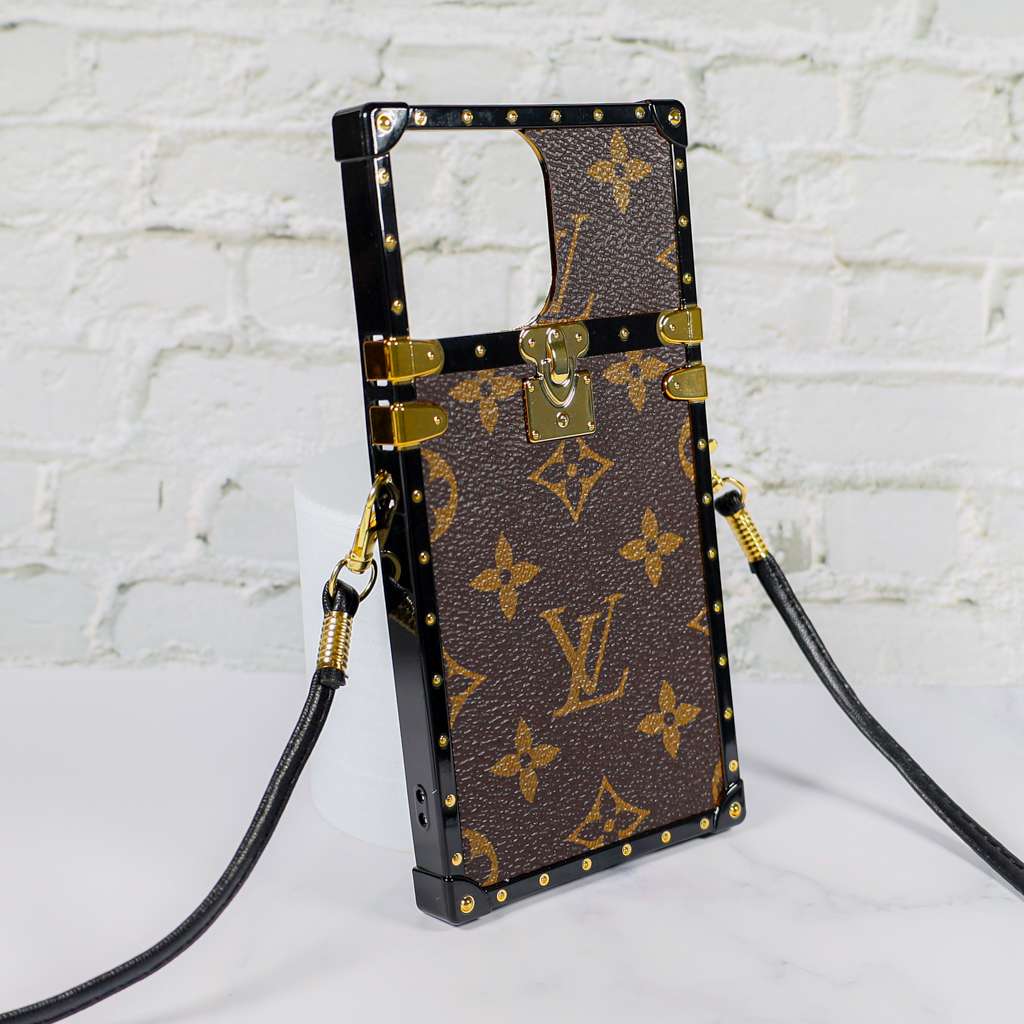Reverse Monogram Eye Trunk Iphone Case For 11 12 13 14 15 Pro Max Plus Series