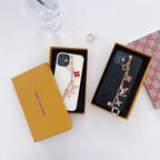 Lv Luxury Phone Case Ornament Decoration For Iphone 11 12 13 14 15 16 Pro Max Plus