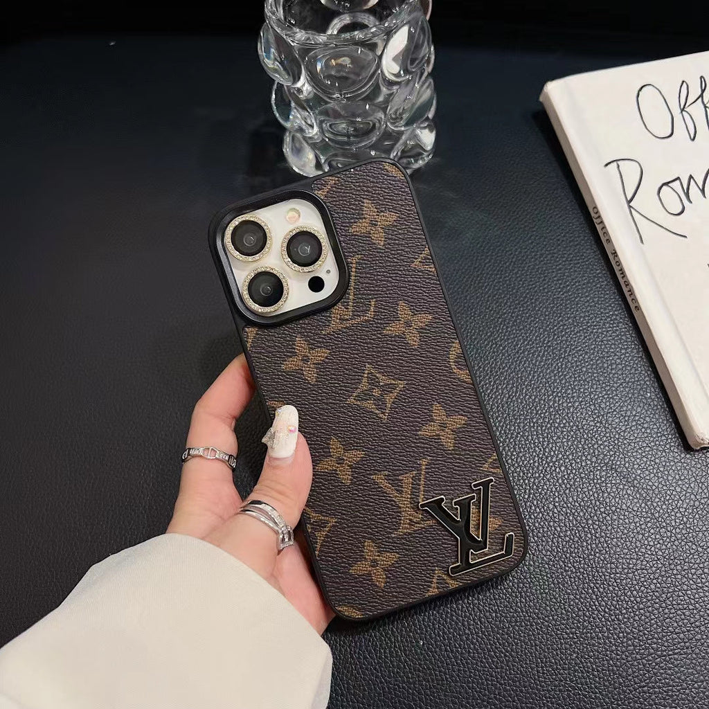 Lv Monogram Luxury Case Iphone 12 13 14 15 16 Pro Max