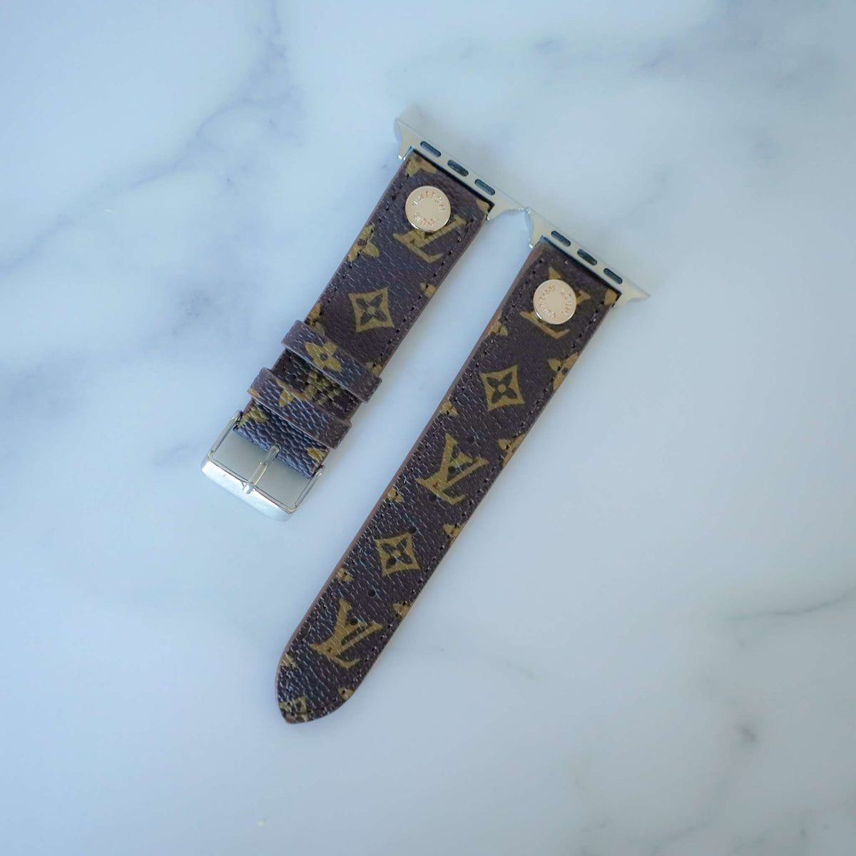 Lv Watch Band Apple Series Brown Monogram