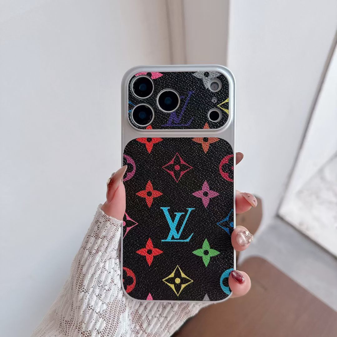 Multicolor Monogram Lv-Style Phone Case For Iphone 13-17 / Pro / Pro Max / Plus / Air