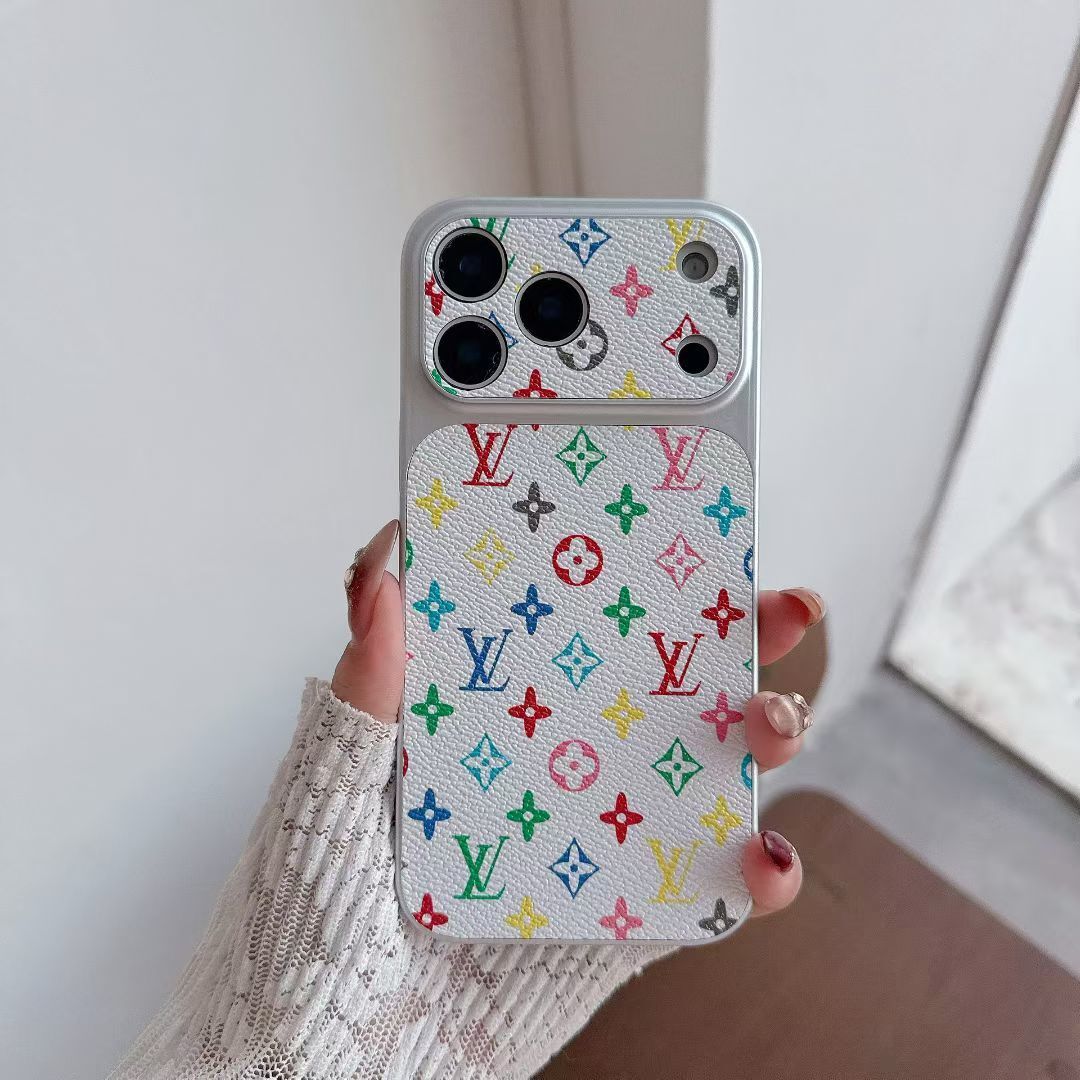 Multicolor Monogram Lv-Style Phone Case For Iphone 13-17 / Pro / Pro Max / Plus / Air