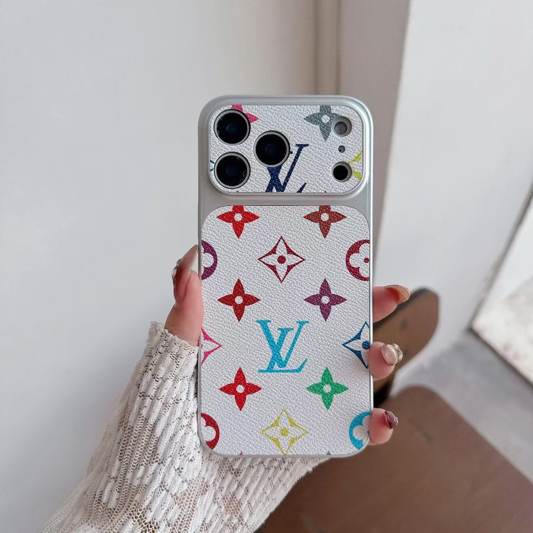 Multicolor Monogram Lv-Style Phone Case For Iphone 13-17 / Pro / Pro Max / Plus / Air